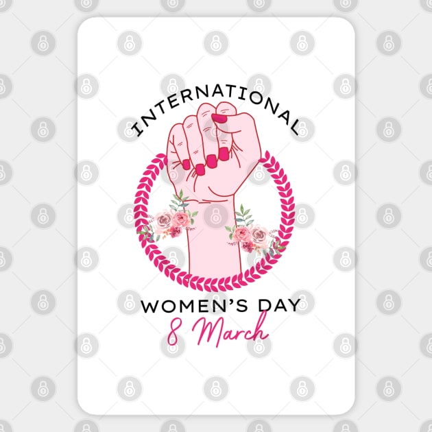 International Women's Day 2021 Gift 8 March For Women's Anniversary Sticker by dianoo